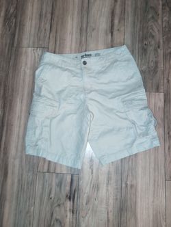 khaki urban pipeline baggy cargo shorts men