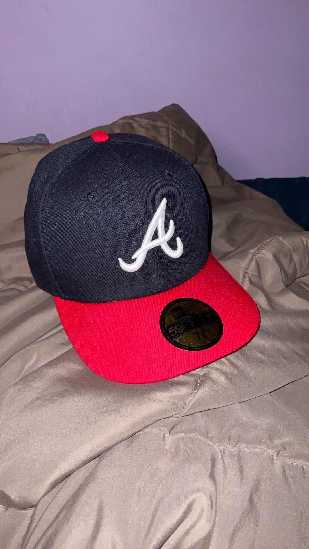 atl braves 7 3/8 fitted