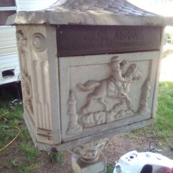 Cast Iron Antique Mailbox