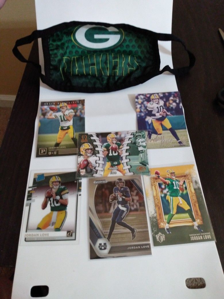 5 Jordan Love Rookie Cards/1 NEW PRIZM card