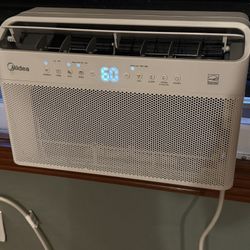 Midea 10,000 BTU U Shaped Smart Inverter Window Air Conditioner, Cools Up To 450 Sq. Ft