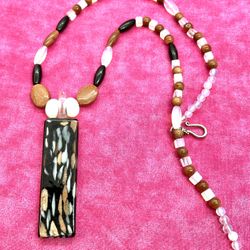 Dichroic and Goldstone Necklace
