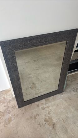 Mirror 26x36 Hammered Pewter