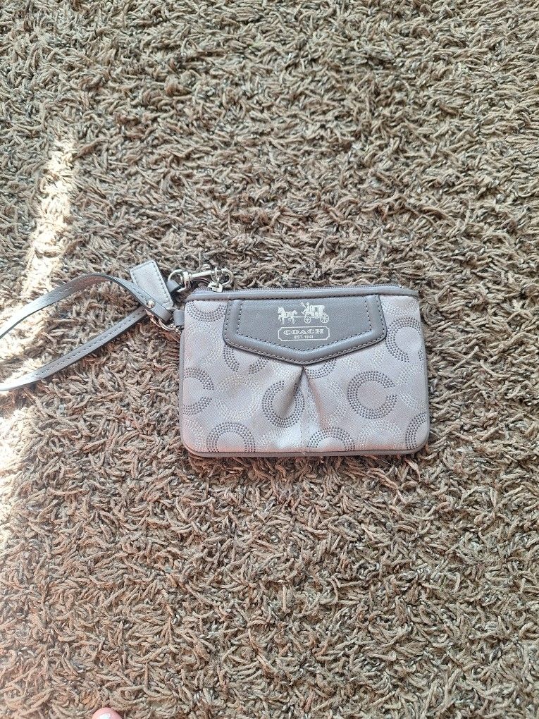 COACH Madison Dotted Wristlet