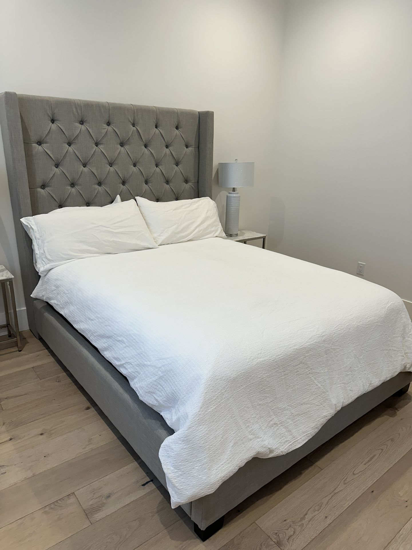 Monroe II Upholstered Queen Bed Frame and Headboard