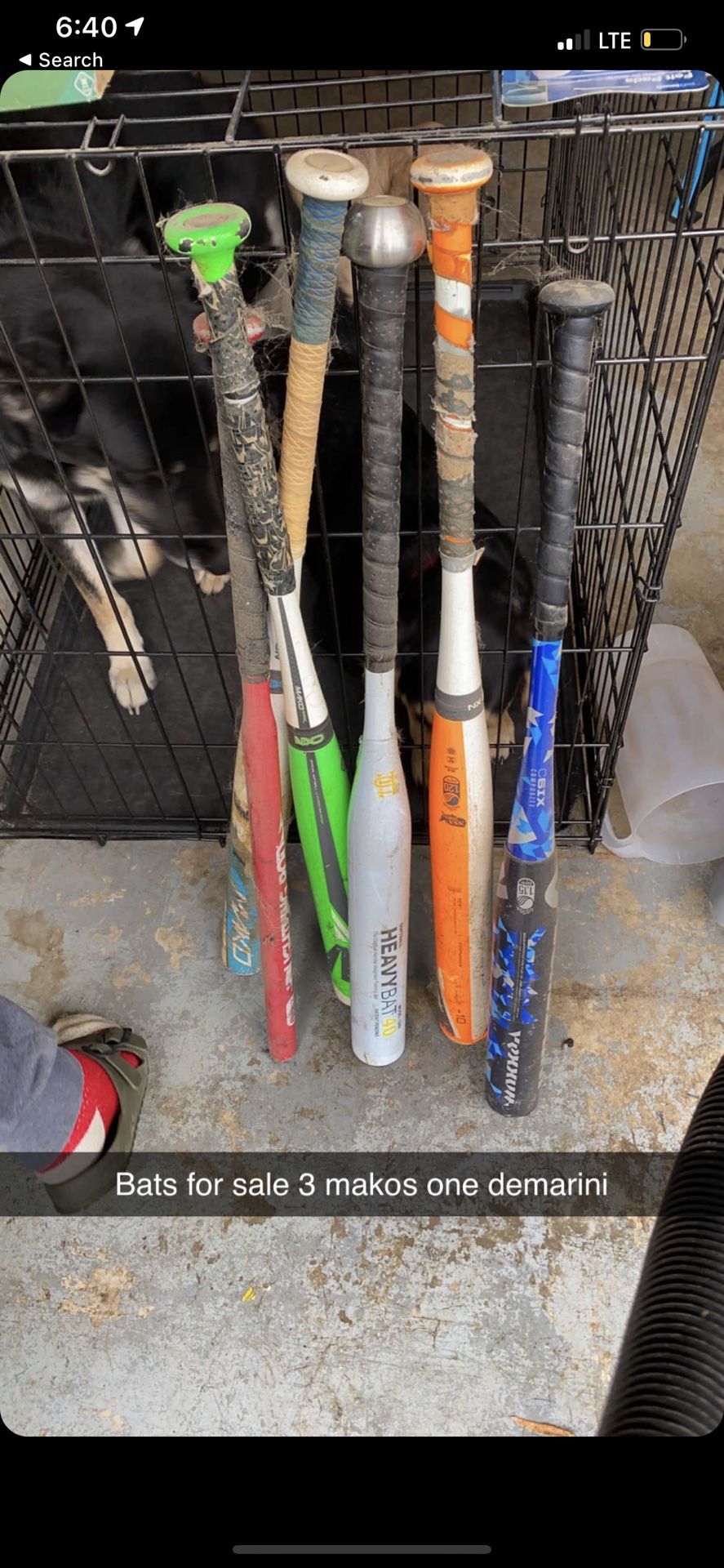 Softball And Baseball Bat