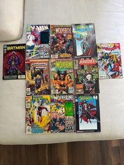 Vintage Comic Book Lot - X-Men, Wolverine, Spawn, Batman, Punisher