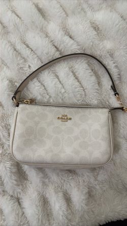 white coach bag
