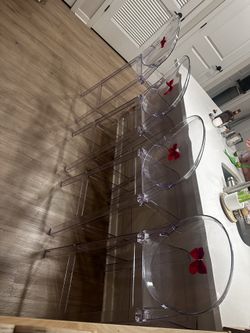 Acrylic High Chairs/ Stools For Counter Table