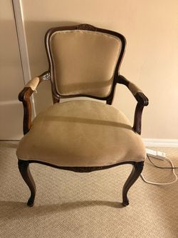 Carved Wood Accent Chair