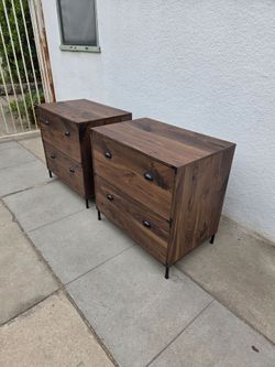 Saint Birch Bombay Walnut 2 -Drawer  File Cabinets