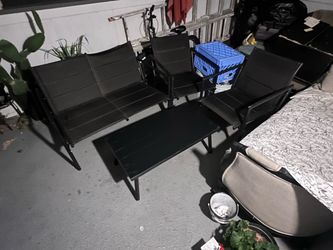 Patio chairs and table