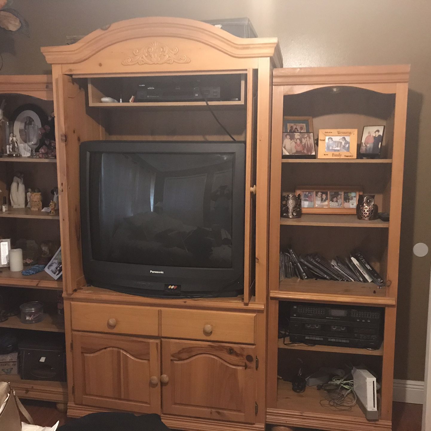 Wall Unit-if You Purchase I Will Throw The Tv In For Free 