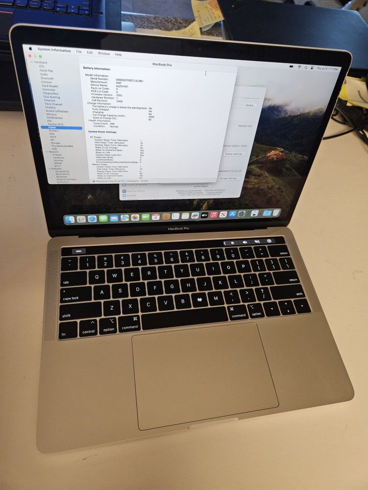 Apple Macbook Pro 13"Screen i5 Quad-Core 16gb Ram 2019