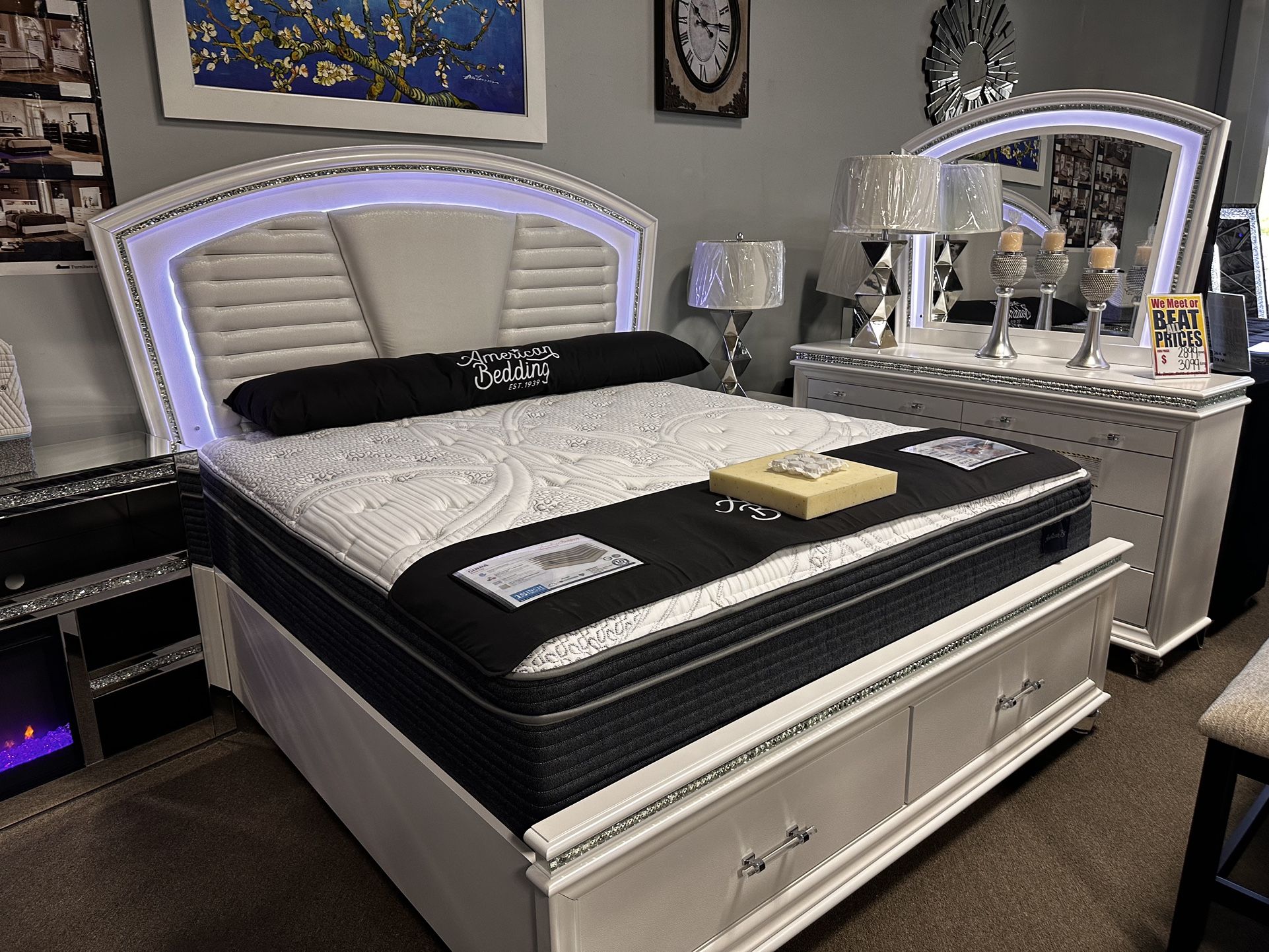 Gorgeous Bedroom Set💙📱💜 $2,899! Easy Financing!, image size:1922x1442