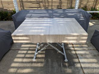 Outdoor Coffee to Dining Transforming Table