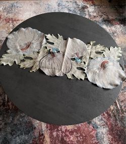 Fall Neutral Pumpkin Table Runner-35"