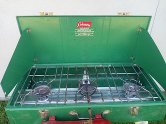 Coleman 426D Fuel Camp Stove 3 three Burner Camping