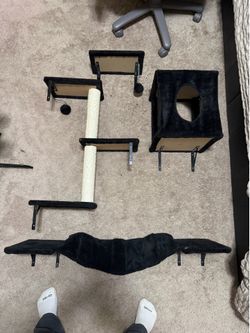 4pc Cat Wall Shelves