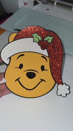 Christmas winnie the pooh bouquet topper 