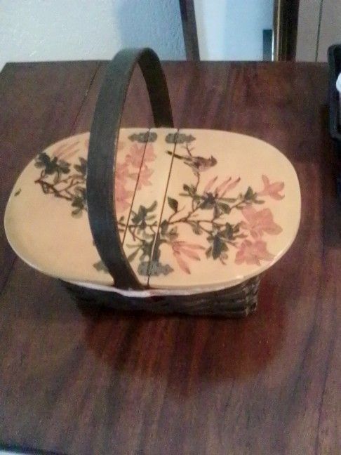 Beautiful Wicker Sewing Basket 25.00
