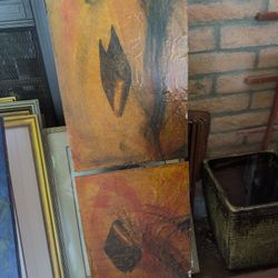 Abstract Modern Panel Art – Earth Tone Series 