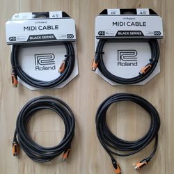 Roland 15' Midi Cables (x4)