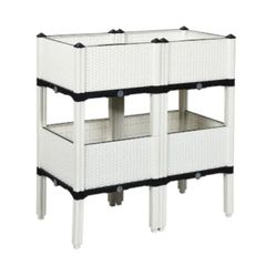 Set of 4 Elevated Flower Planter Boxes~Vegetable\Herb Grow Planters Box~Flower Bed