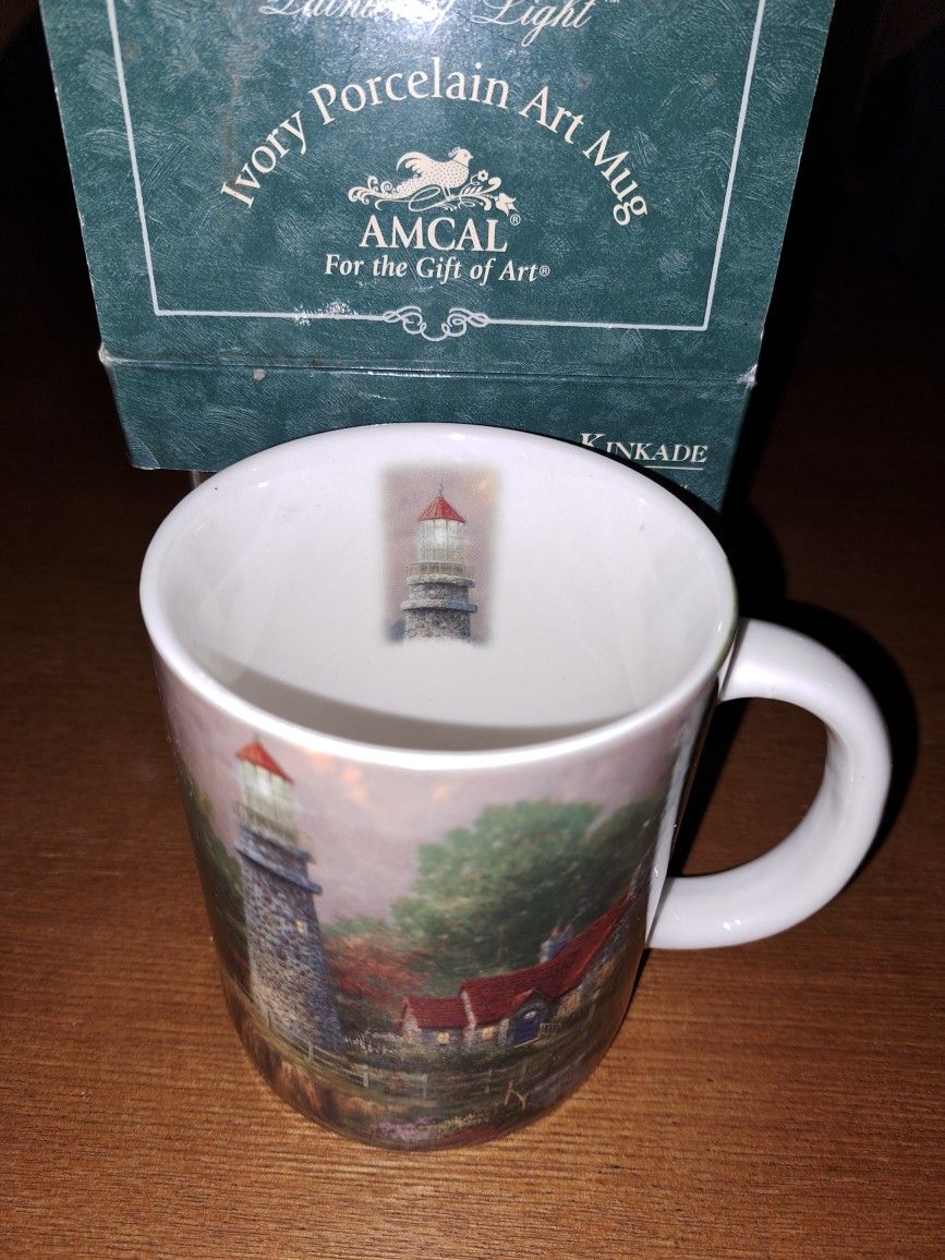 Thomas Kinkade Amcal "The Light Of Peace " Mug