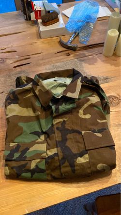 Woodland camo BDU top XL new