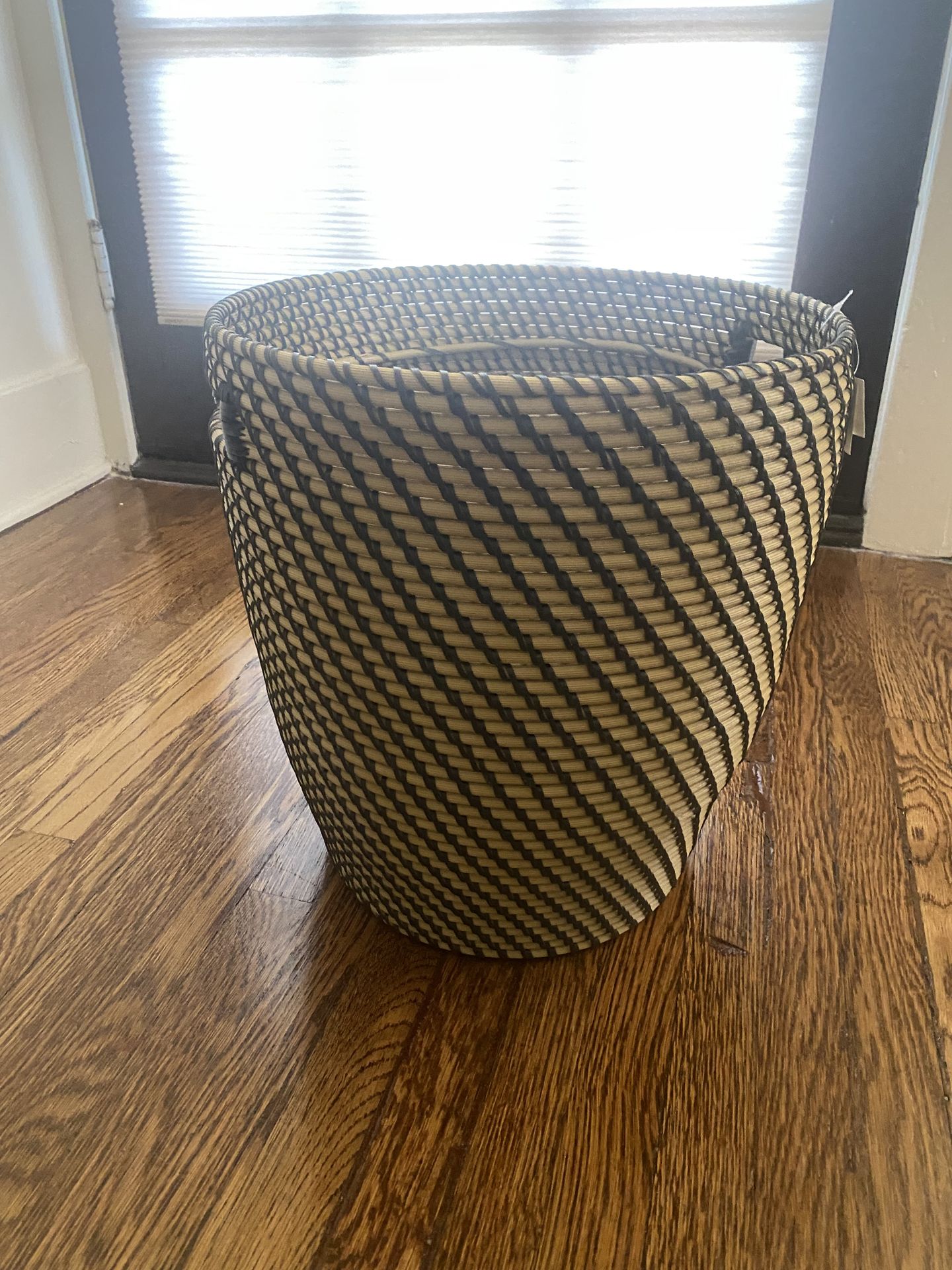 IKEA RÅGKORN Plant Pot 12.5" Dark Gray Beige Basket