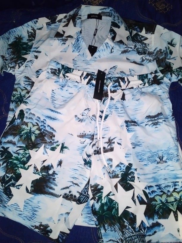 Amiri Button Up Shirt Set