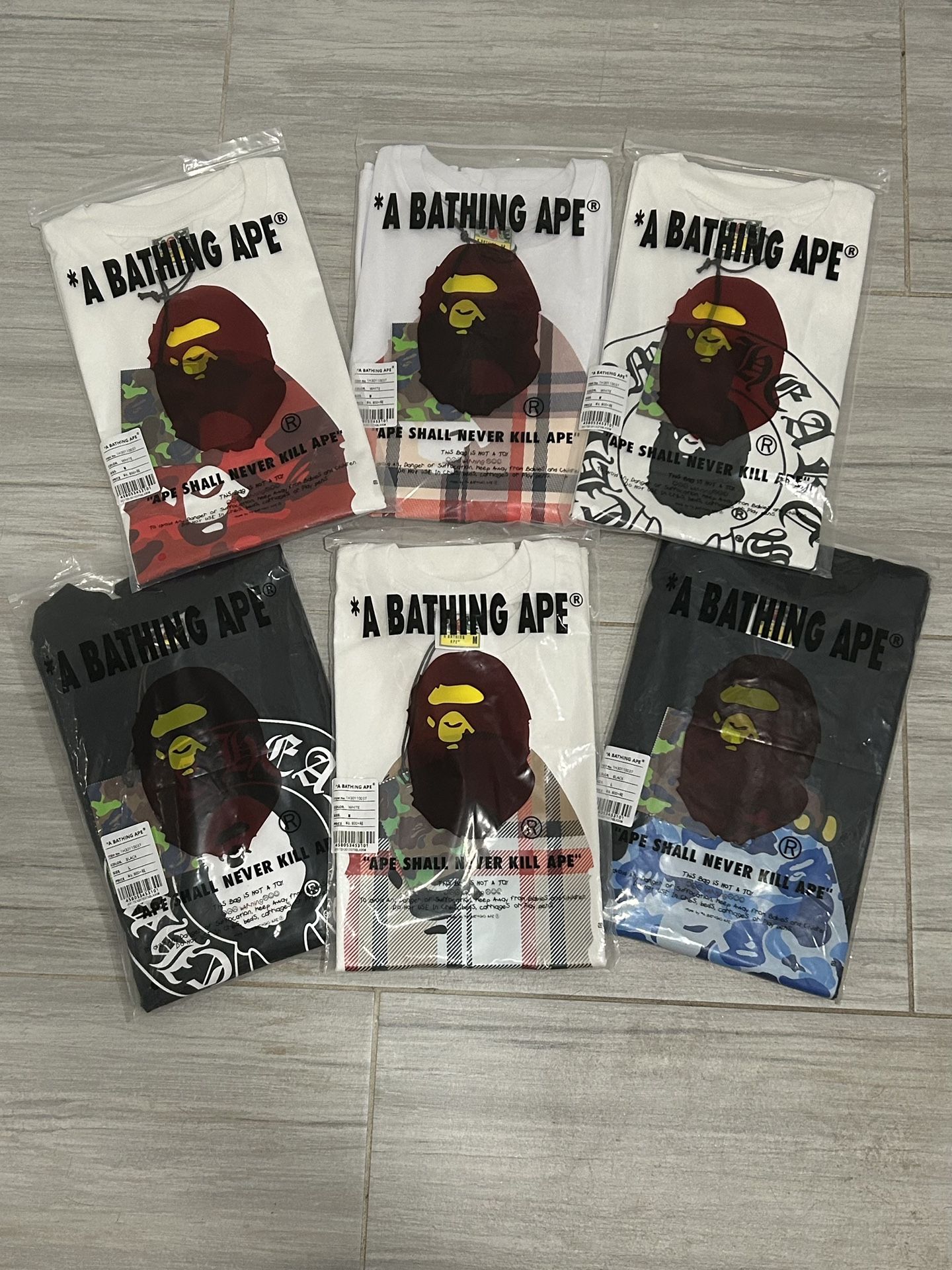 Bape Shirts (40 Each)