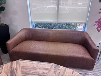 Arhaus Ellison leather sofa