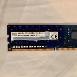 SK Hynix 4GB (1 x 4GB) DDR3 1600 Mhz PC3-12800 RAM Memory (HMT451U6BFR8C-PB)