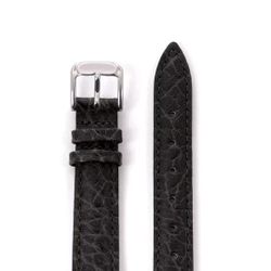 Speidel Ladies Buffalo Grain Leather Watch Band 14mm Black Genuine Leather