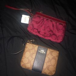 Coach wristlets
