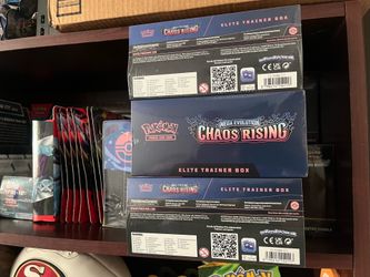 Pokemon sealed chaos rising and perfect order and more also a ton of singles FS/FT