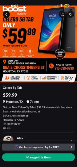 Celero 5g Tab