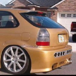 Bumpers HONDA CIVIC EK BW REAR HATCHBACK 96 97 98 99 00 1997 1997 1998 1999 2000 Bodykit Body Kit Bodykits Body Kits Liquidation Sale 