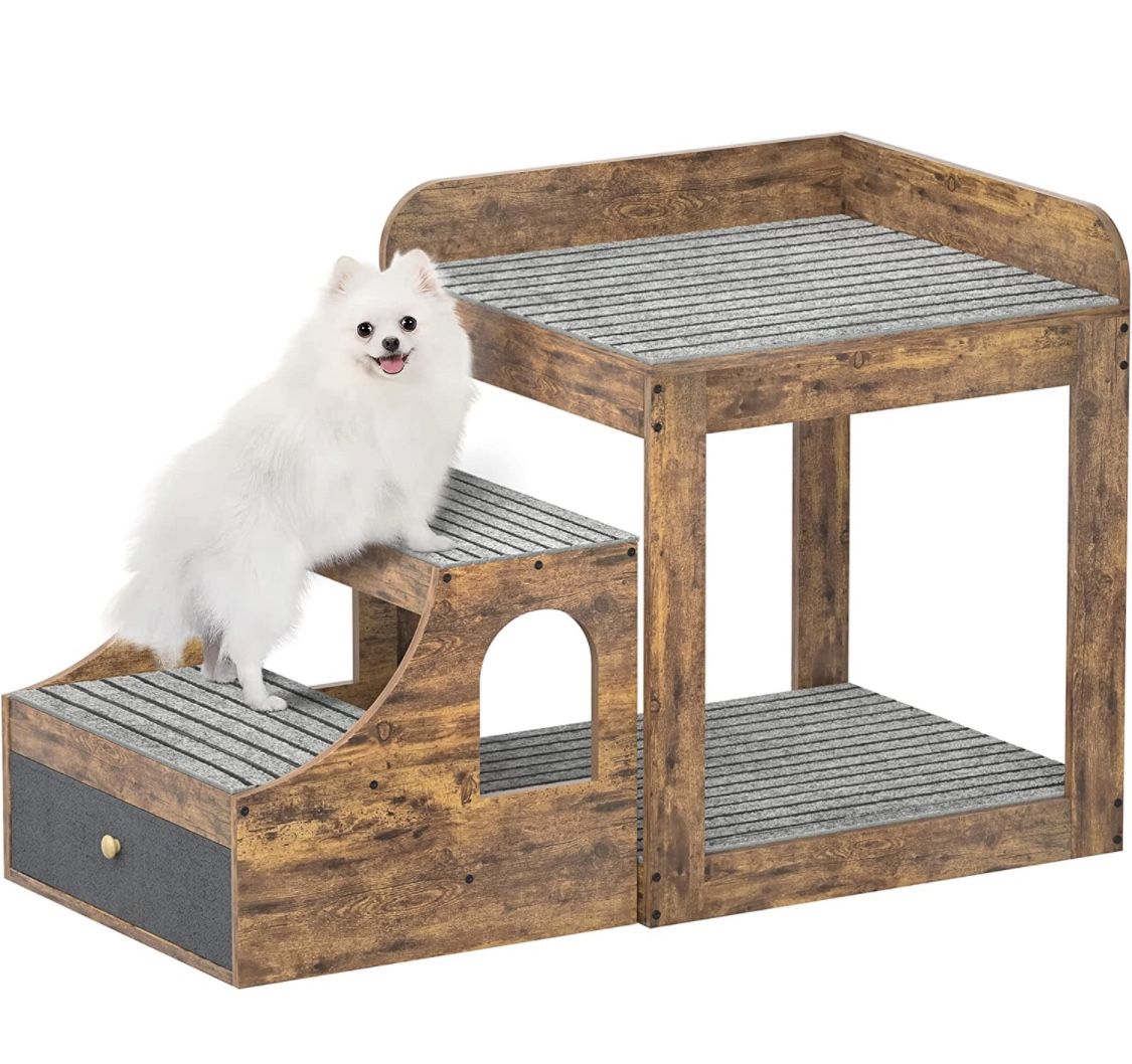 Pet Dog Cat Window Perch Stairs Steps Ramp Pet Bunk Bed House New