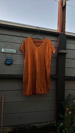 XL Orange Tshirt dress