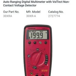 Auto Ranging Digital Multimeter with VolTect Non-Contact Voltage Detecto