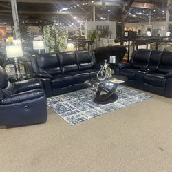 Leather Sofa Set