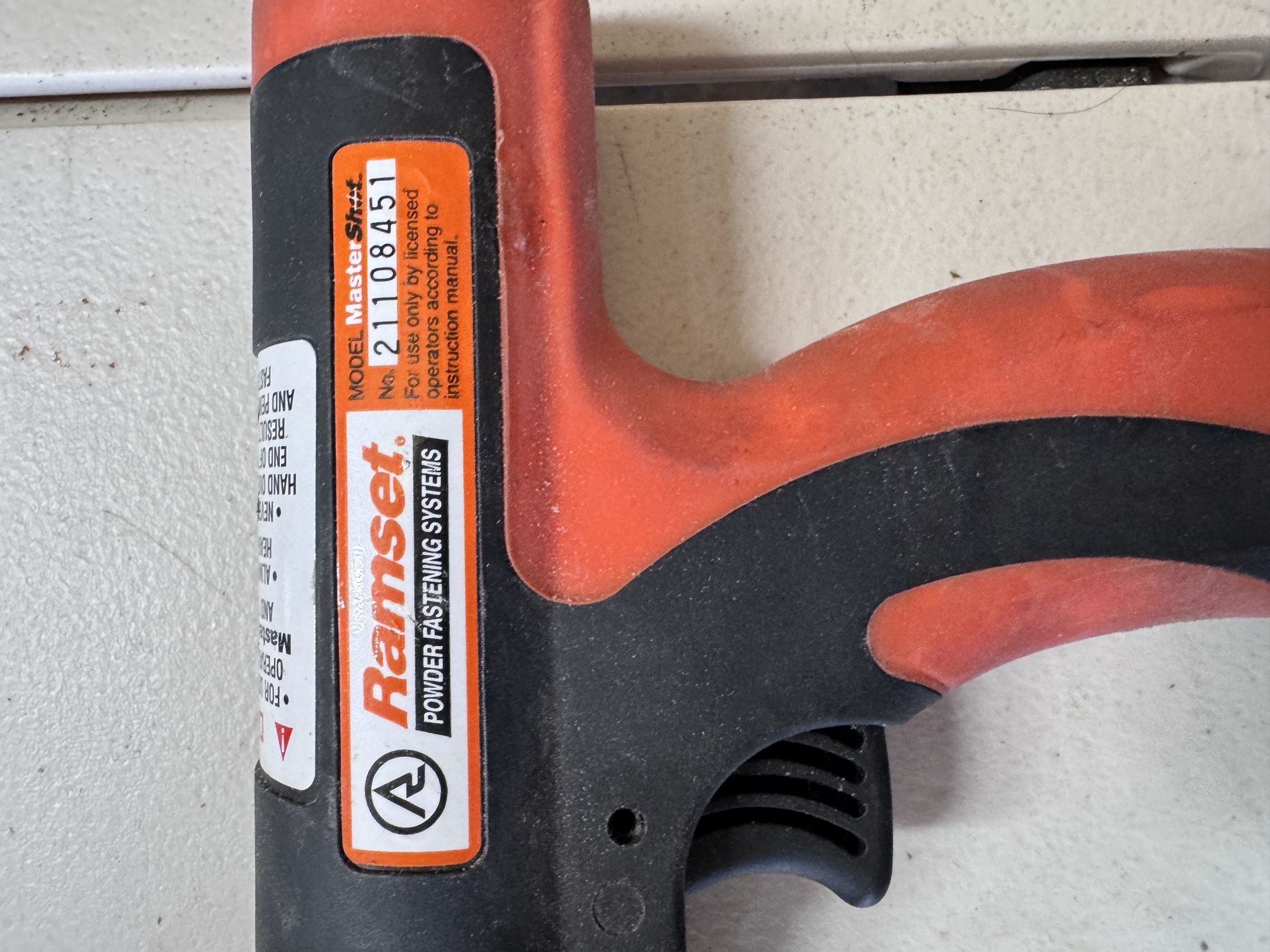Ramset Mastershot 0.22 Caliber Powder Actuated Tool - Like New