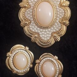 Brooch  and Earrings 