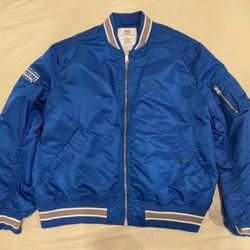 Supreme Second To None Ma-1 Jacket Blue XL 