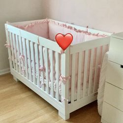 Pottery Barn-  3-in-1 Crib + mattress