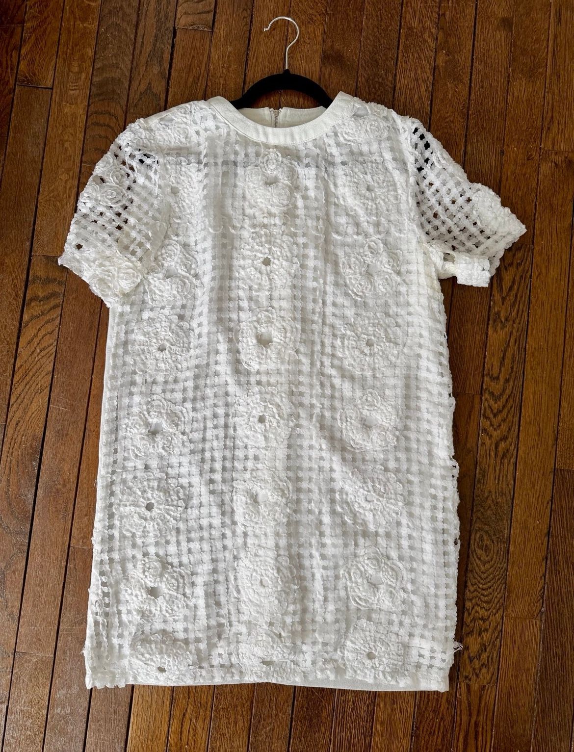 NWOT English Factory Mini White Floral Dress M