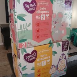 Diapers Size 1, 2, 3